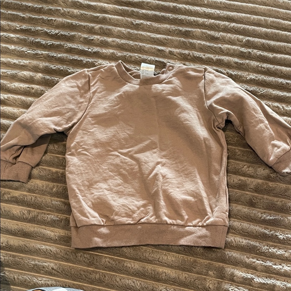 H&M Mauve-Taupe Baby Crewneck Sweatshirt